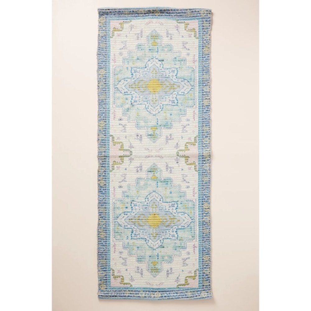 Anthropologie Harmony Overdyed Bath Runner Mat - Picture 1 of 4